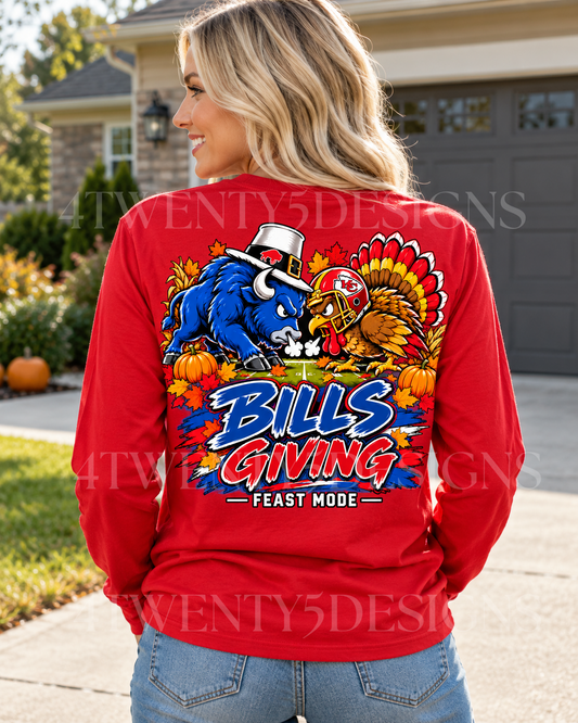 Billsgiving long sleeve