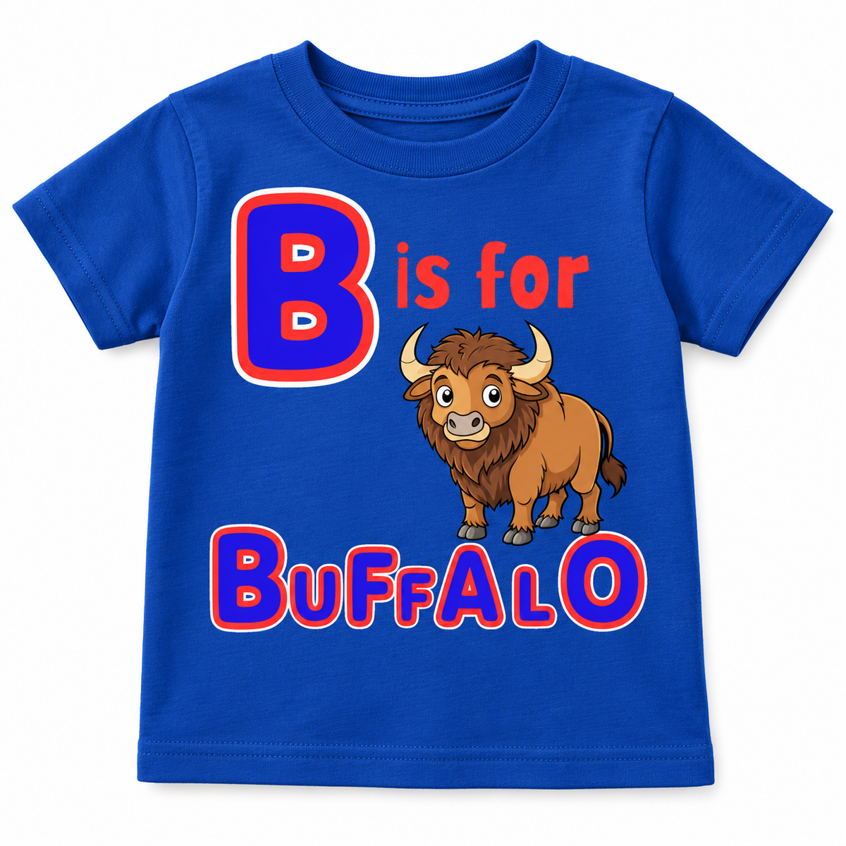 B is for Buffalo Kids Tshirt