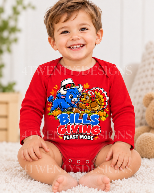Billsgiving onesie